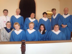 The choir at the Cherryfield Congregational Church.